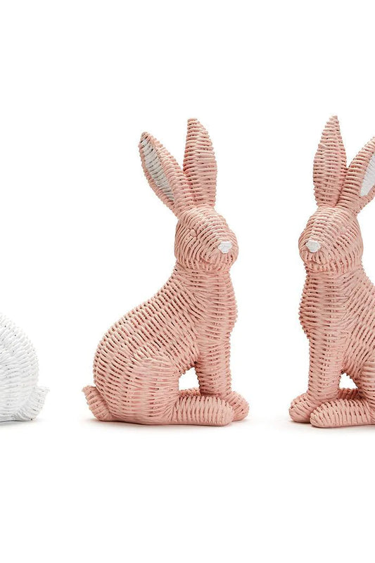 Basket Weave Bunny Decor