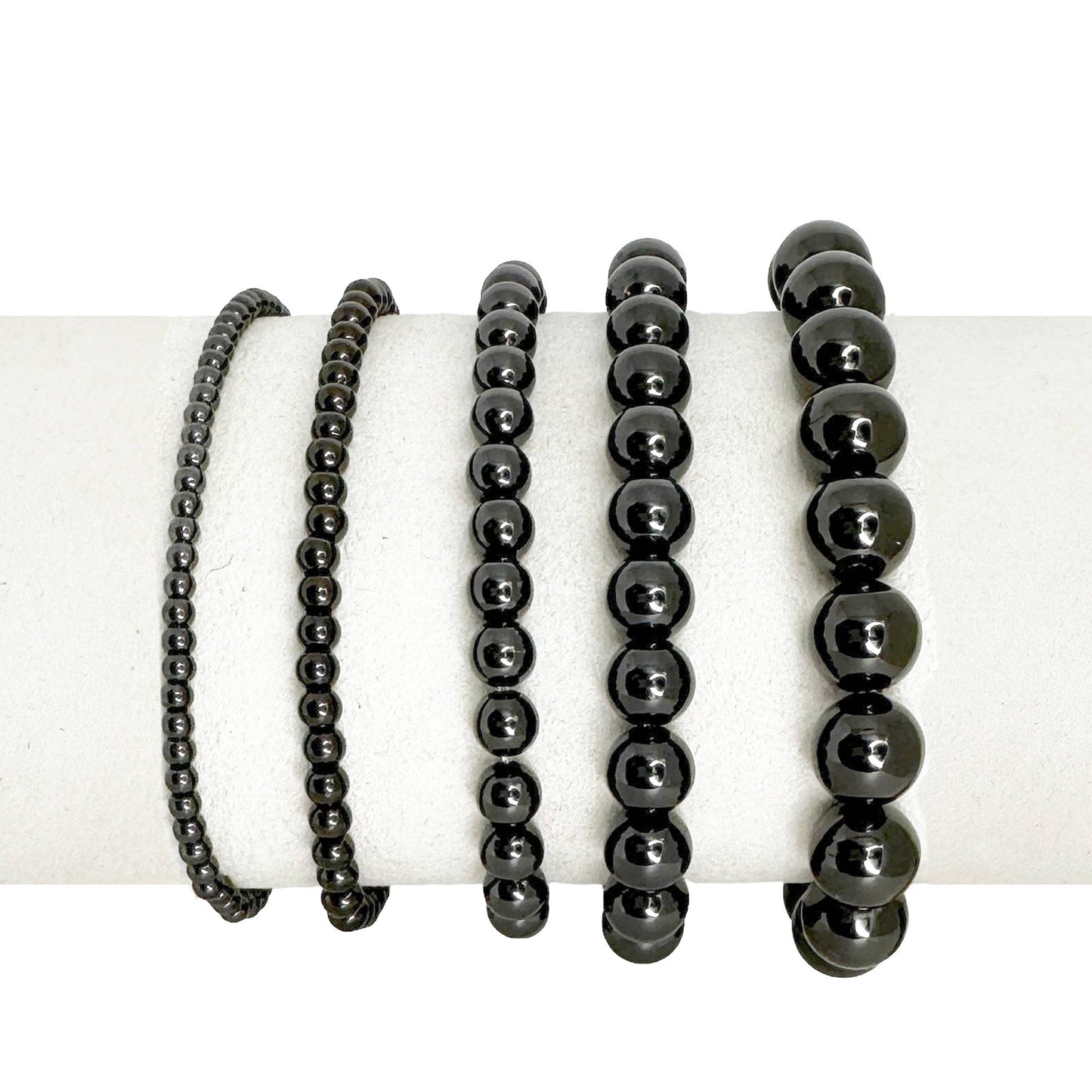 Love, Lisa - Celebrity Famous Five Stack Of Beaded Bracelets: Mixed Silver & Gold