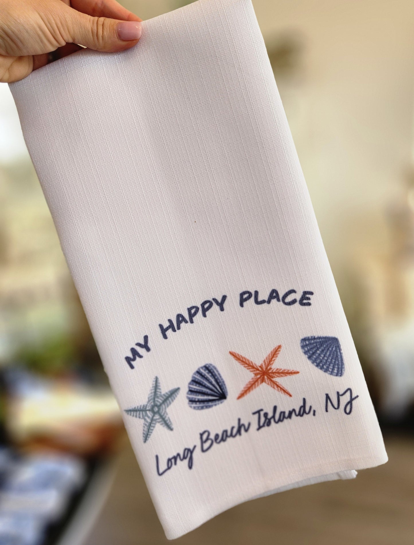 My Happy Place LBI Handtowel