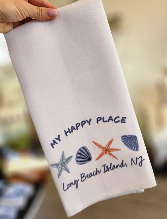 My Happy Place LBI Handtowel
