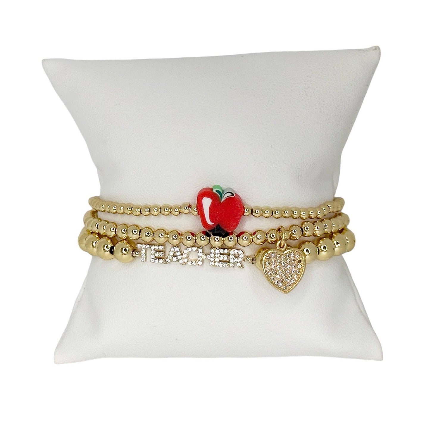 Teacher's Apple Bracelet