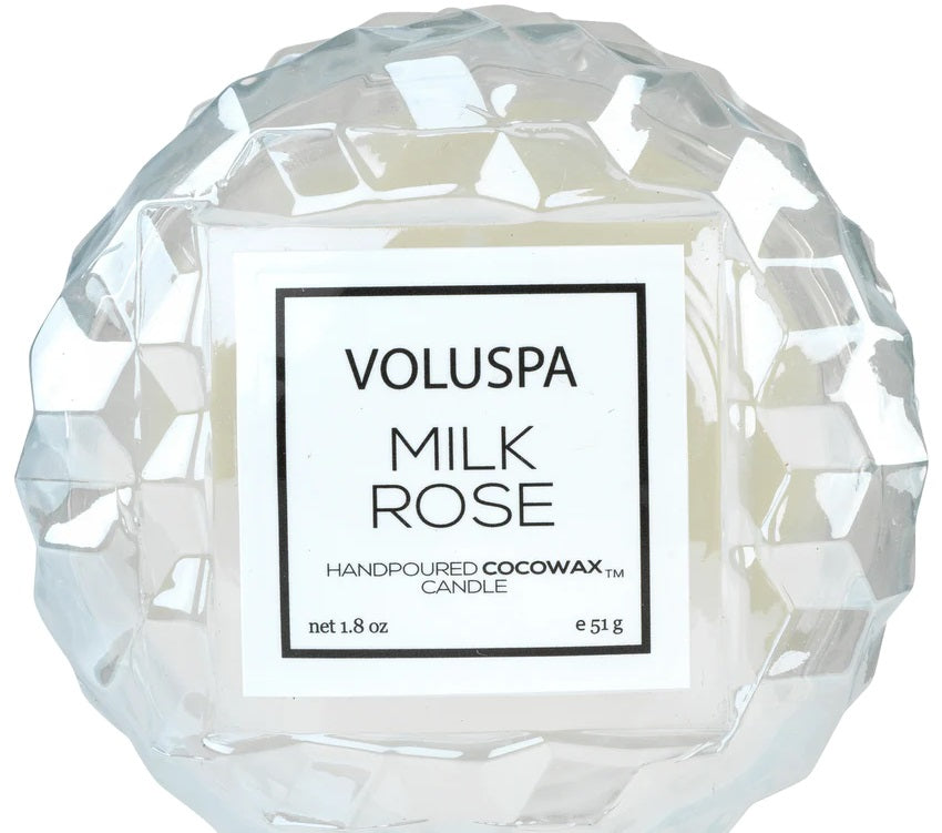 Milk Rose Macaron Candle