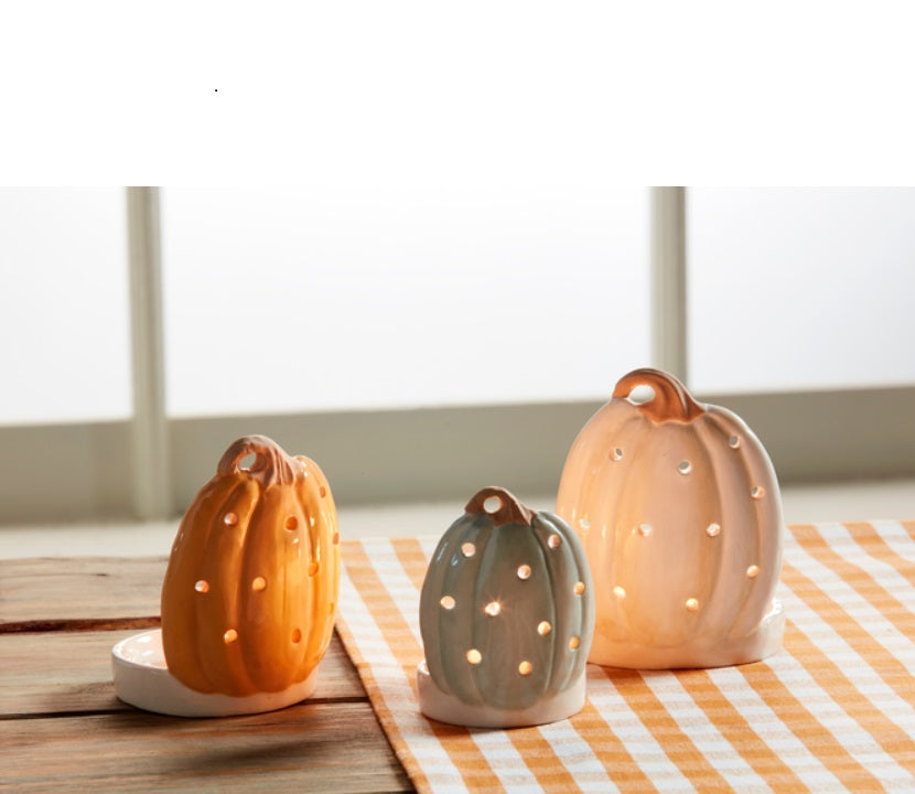 Pumpkin Tea Light Holders
