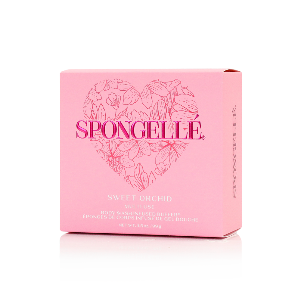 Spongellé - Sweet Orchid Valentine's Day Heart Buffer
