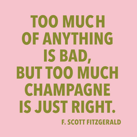 Funny Cocktail Napkins | Too Much Champagne  - 20c