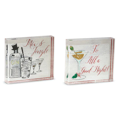 6.75” Holiday Cocktails block