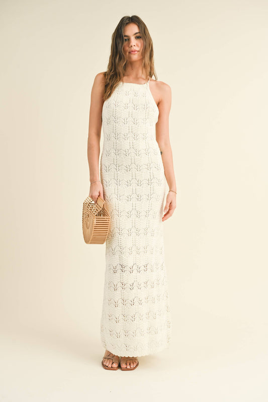 CROCHET KNITTED LONG DRESS