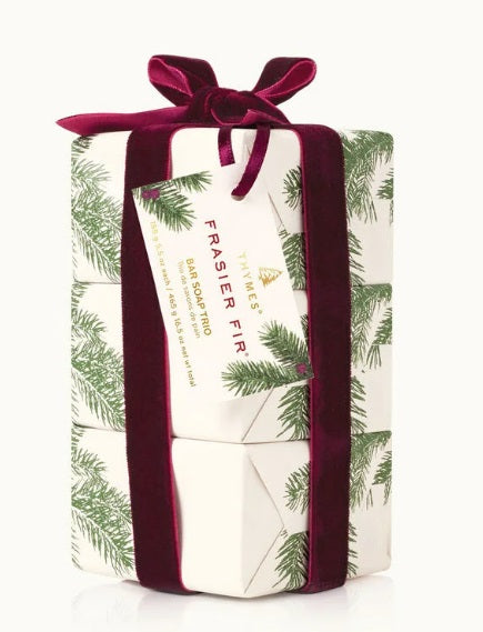Thymes Frasier Fir Bar Soap Trio