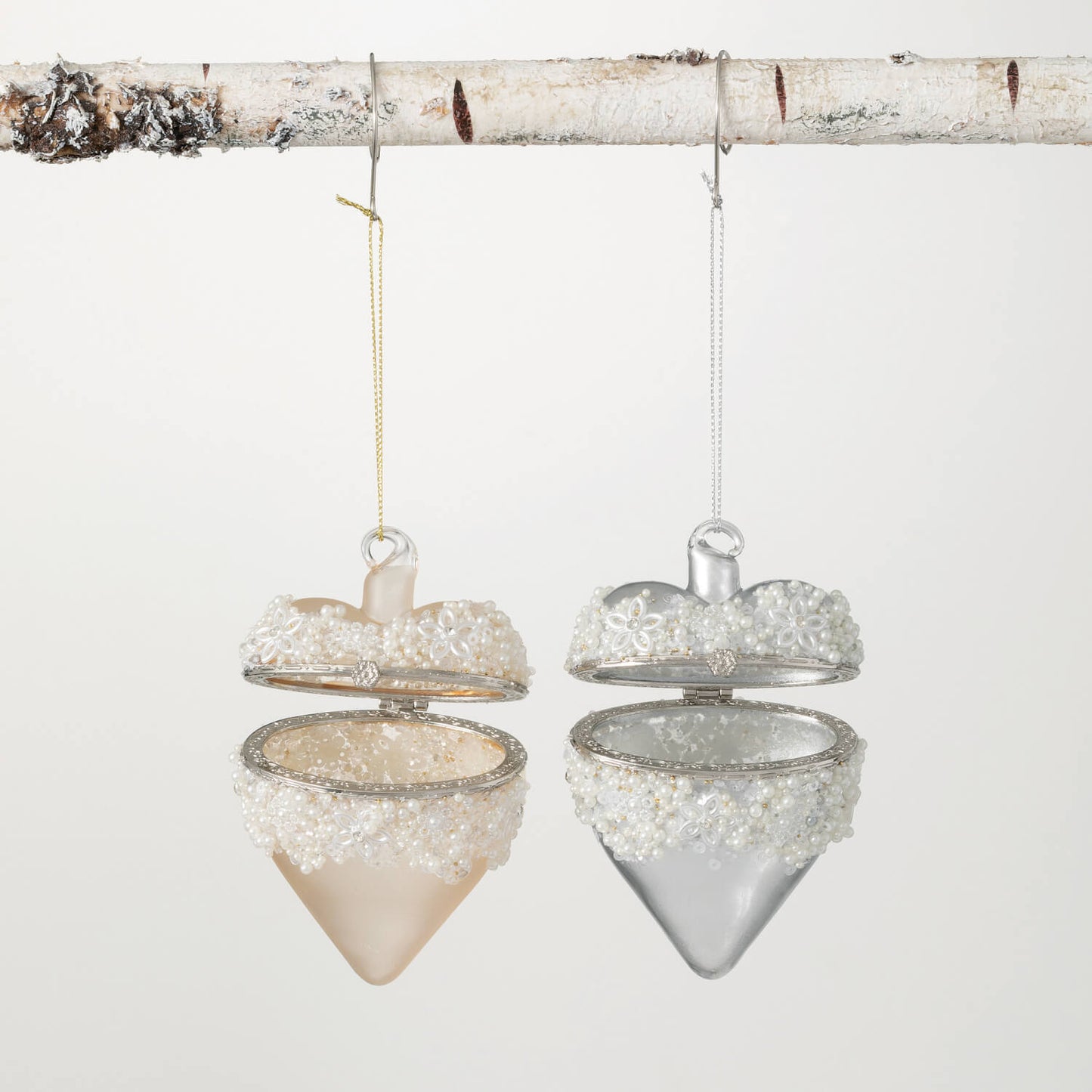 HEART CLOCHE ORNAMENT 2/Asst