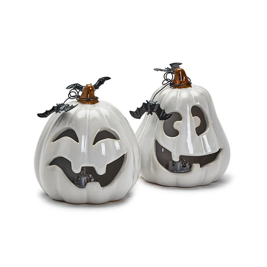 Jack-O-Lantern with Bats w/Multi LED lights