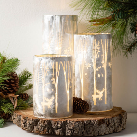 LED WINTER SCENE PILLAR
