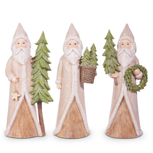 10.25” Natural Santa with Tree