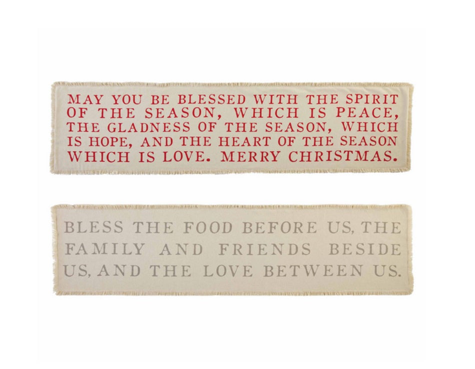 Reverse Blessing Table Runner