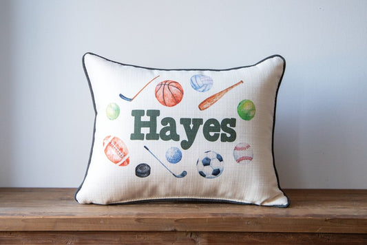 PERSONALIZE ME! Sports Pillow