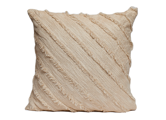 Harkaari - Leo Pleated Throw Pillow | Multi Side Way Fringe