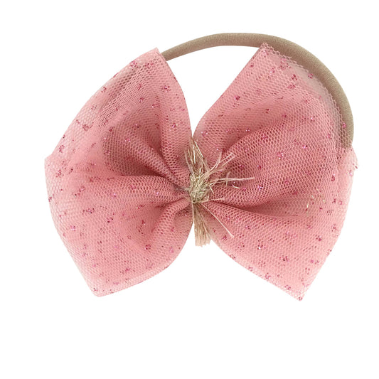 oh baby! - Blush/Blush Glinda Bow Nylon Headband: One size / CHAMP