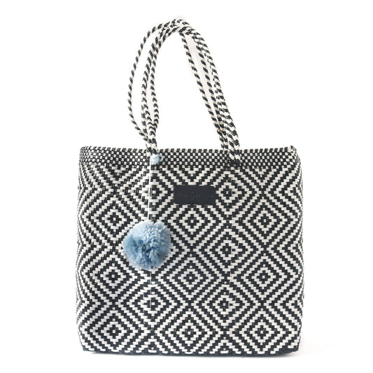 Greca Woven Tote Bag