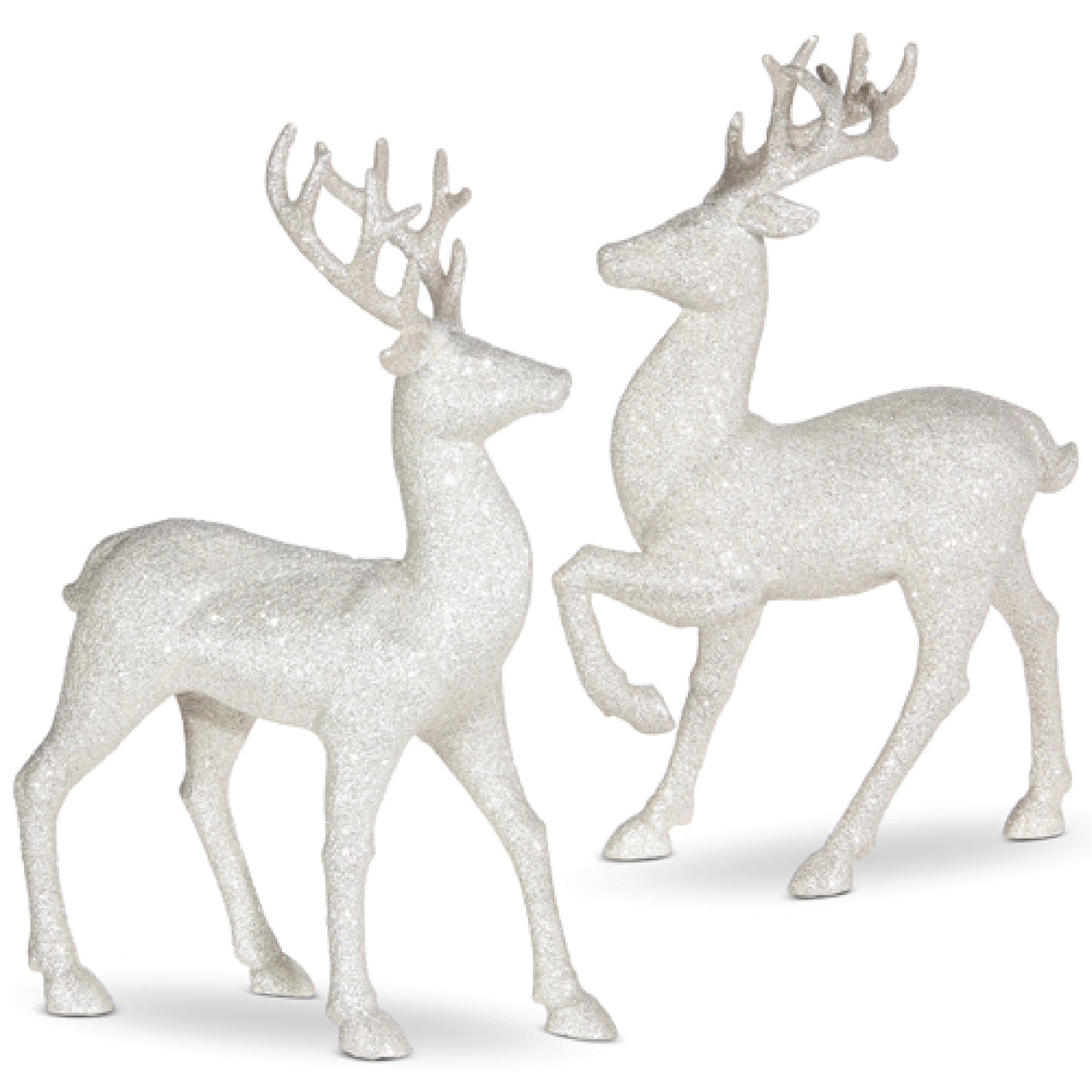 12.75 Glittered Deer