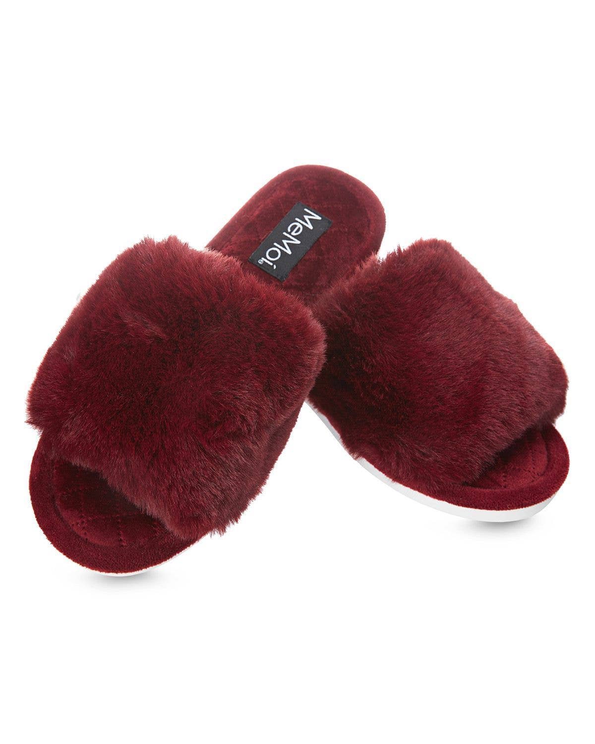Infinity Classics International Inc. - The Bette Plush Slipper: Burgundy / M 7-8