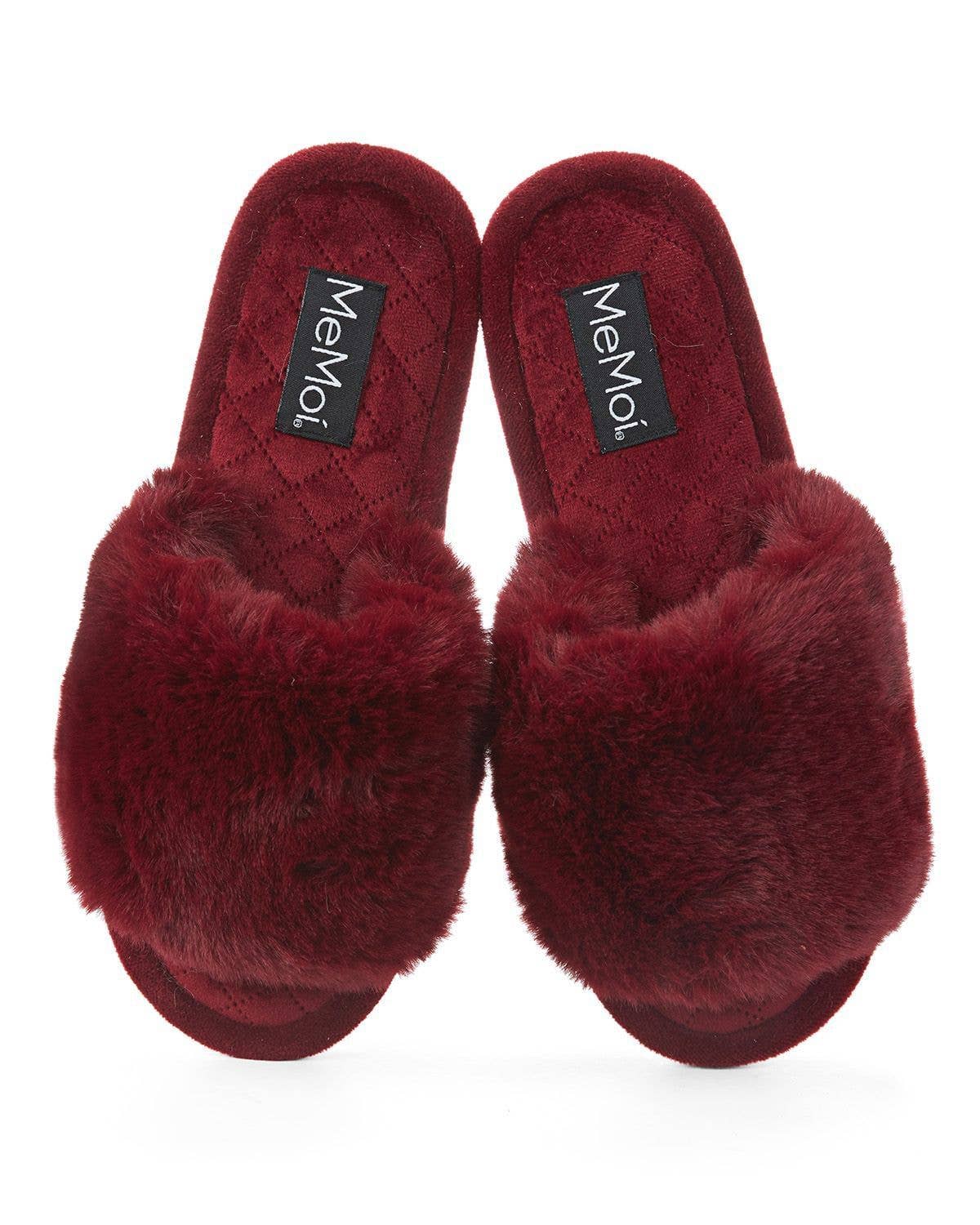 Infinity Classics International Inc. - The Bette Plush Slipper: Burgundy / M 7-8
