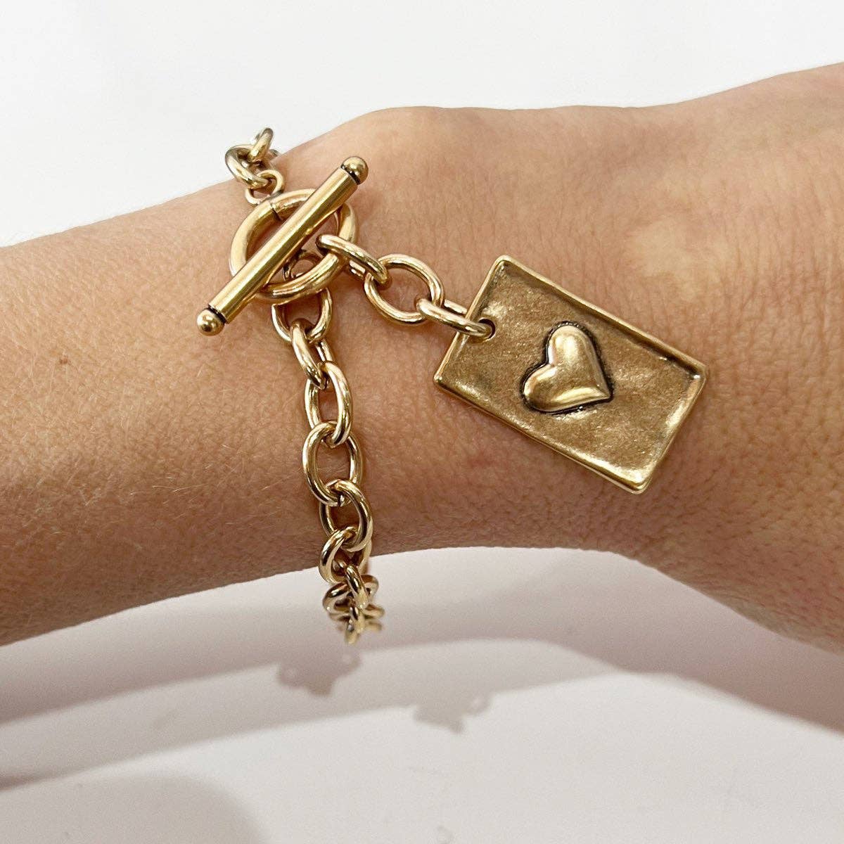 Katia Designs - CHOOSE YOUR MESSAGE | RECTANGLE | Chain Bracelet: Silver / BE YOU / S (7.5")