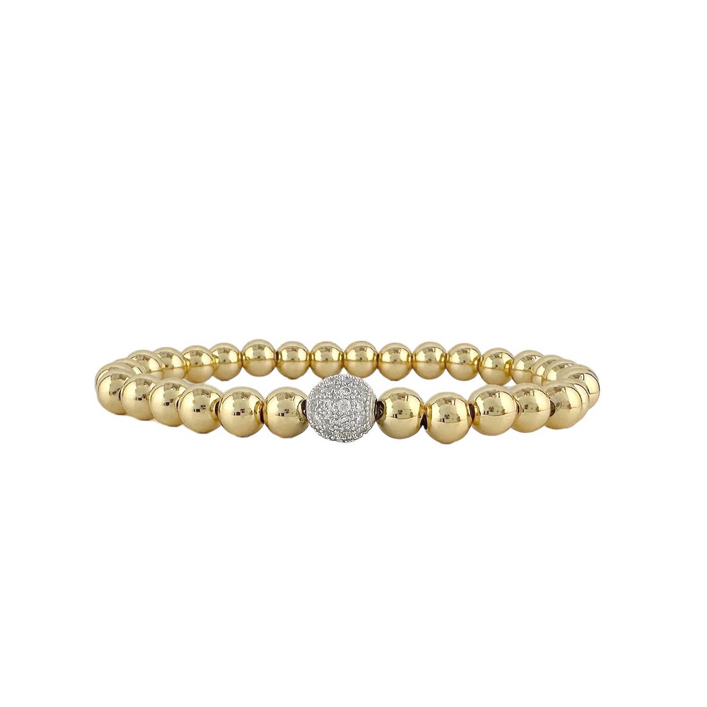 Love, Lisa - Camryn's Pave Ball Bracelet: Silver