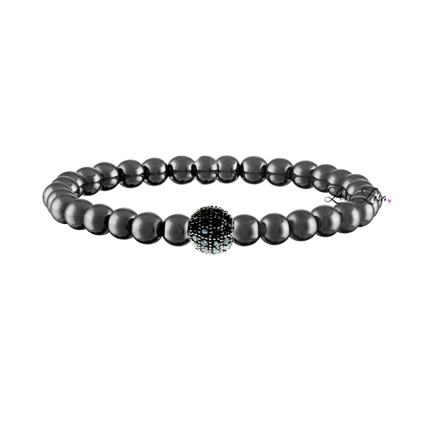 Love, Lisa - Camryn's Pave Ball Bracelet: Silver
