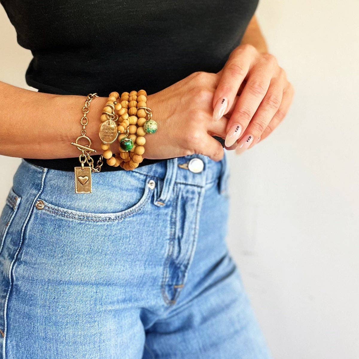 Katia Designs - CHOOSE YOUR MESSAGE | RECTANGLE | Chain Bracelet: Silver / BE YOU / S (7.5")