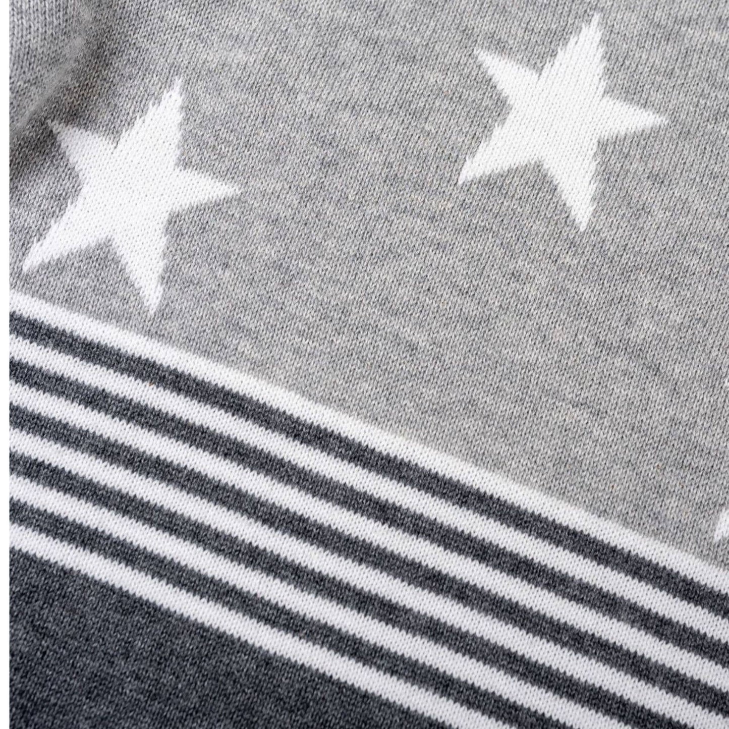 Stars and Stripes Sweater Romper - Baby