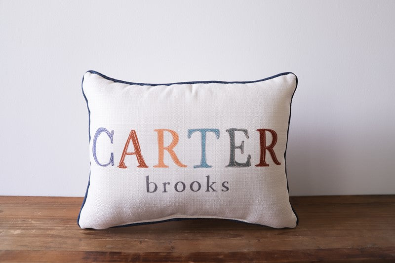 PERSONALIZE ME!  Boys Dottie Pillow