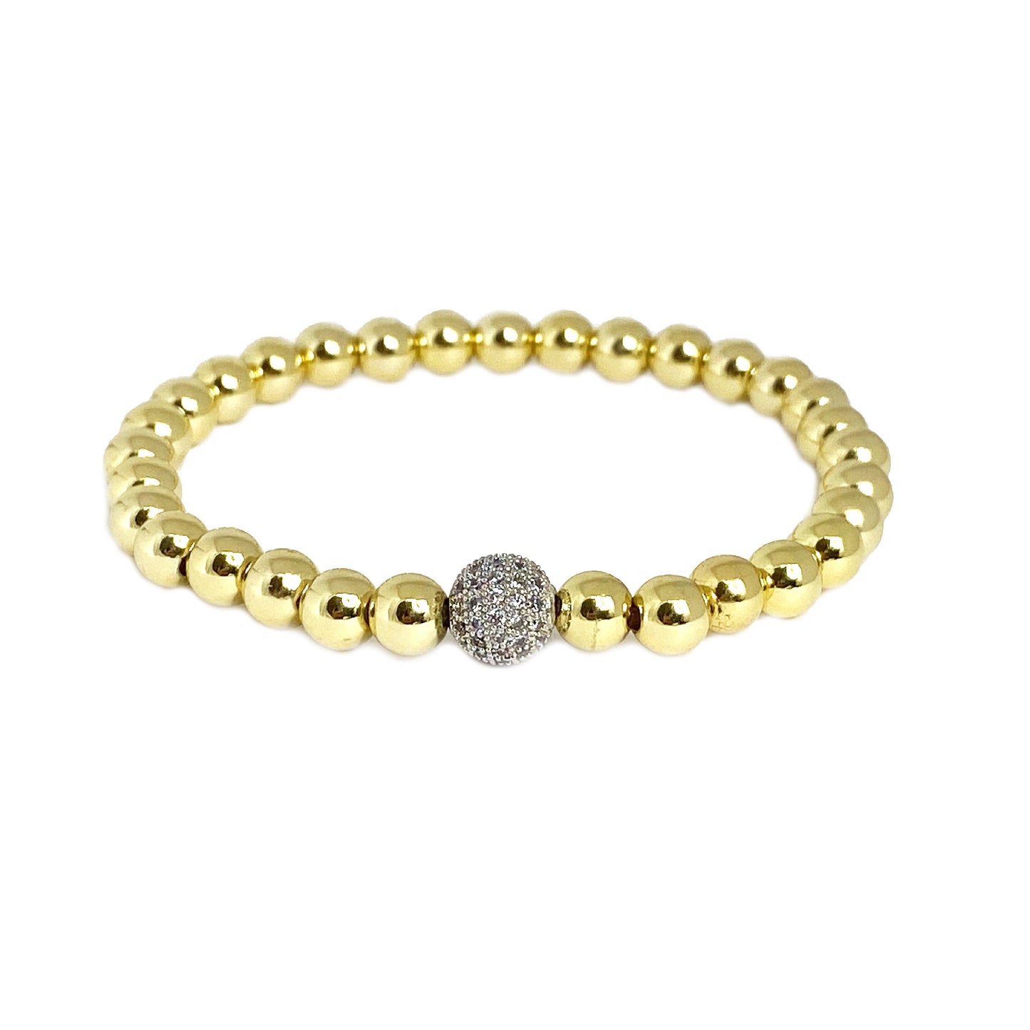 Love, Lisa - Camryn's Pave Ball Bracelet: Silver