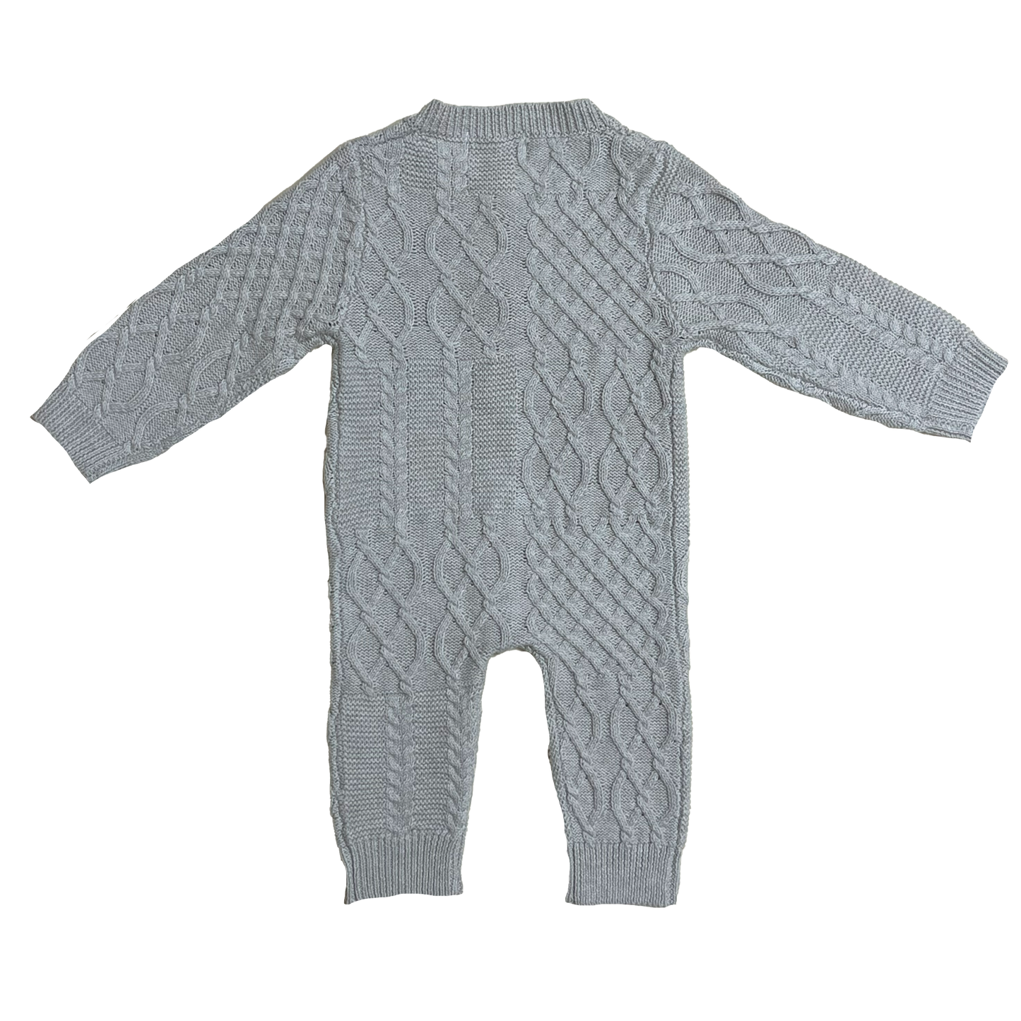 Luna + Luca - Luna + Luca Mixed Knit Jumpsuit: Natural