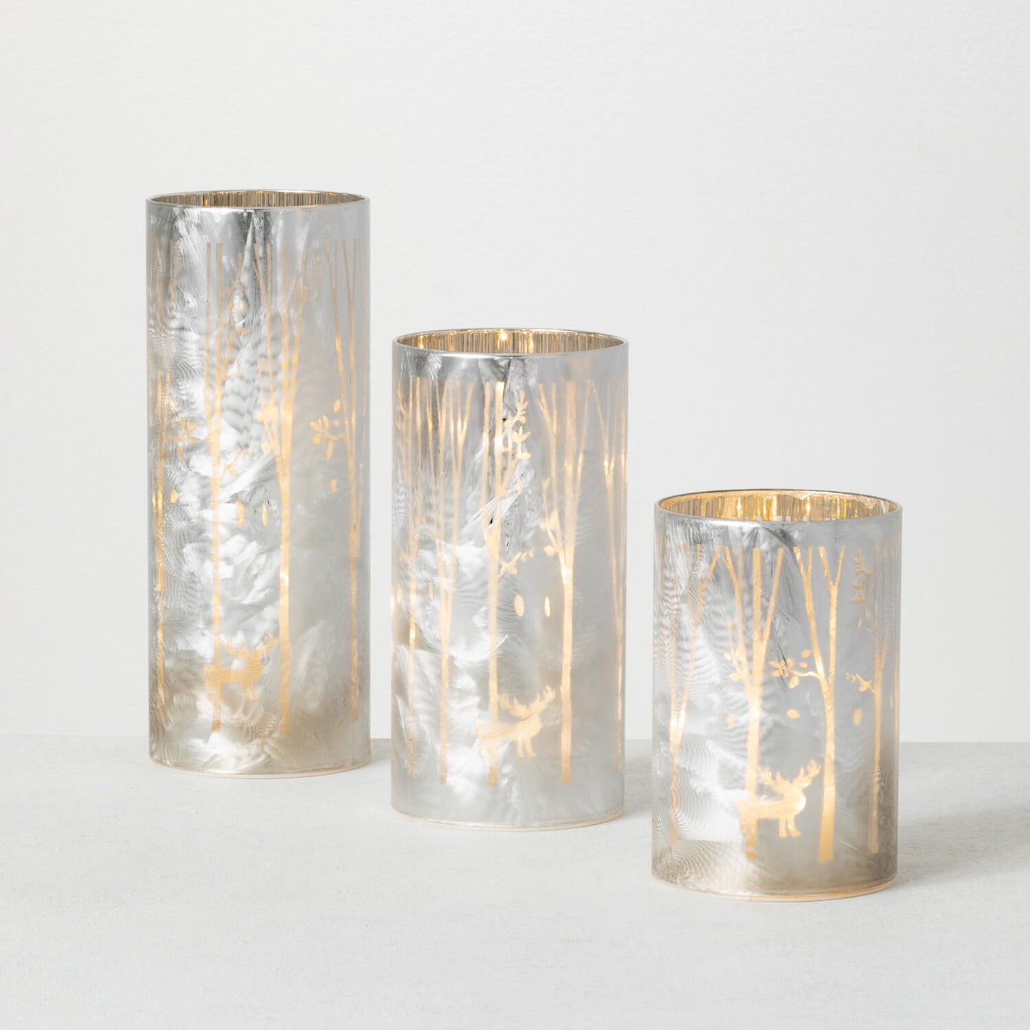 LED WINTER SCENE PILLAR