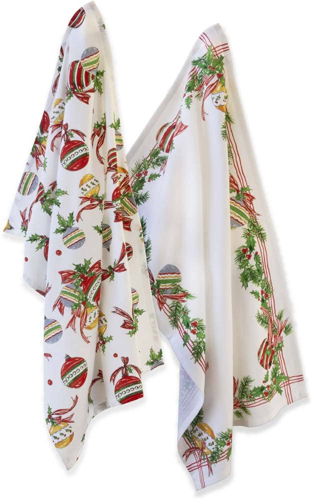 Boston International - Christmas Bells Tea Towels Set of 2