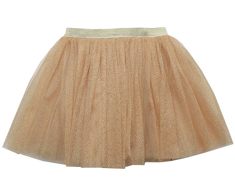 Sparkle Sisters by Couture Clips - Gold Sparkle Tutu: 2-6 year