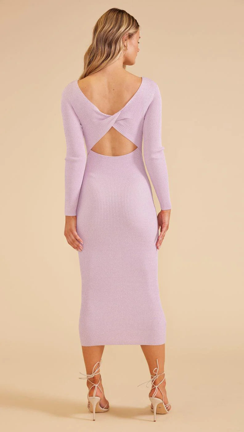 Fresco Twist Back Knit Dress