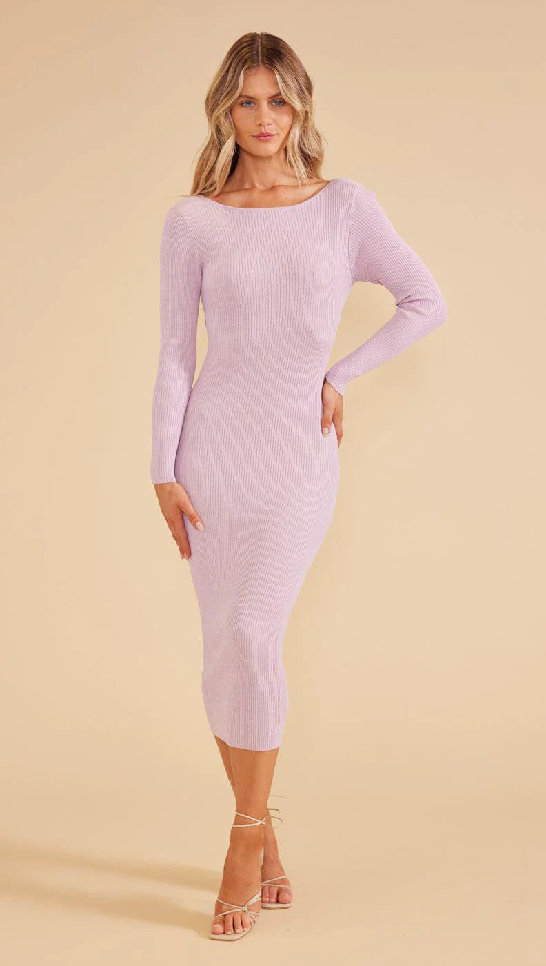 Fresco Twist Back Knit Dress